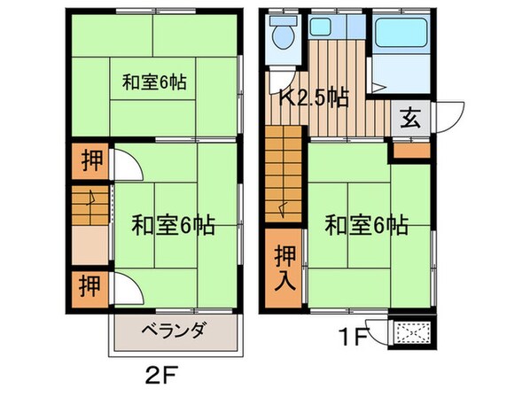 沼井テラスの物件間取画像